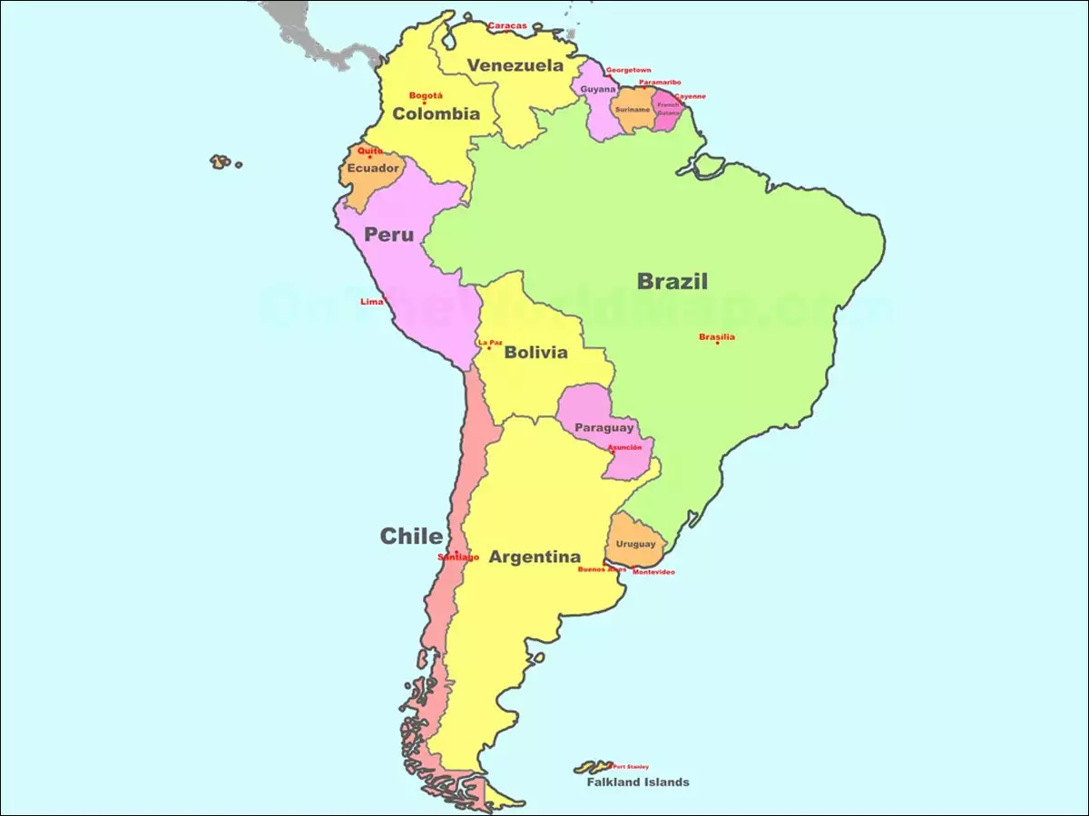 Oceania Map